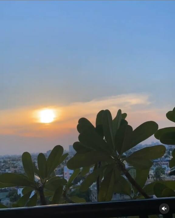 আজ সোশ্যাল মিডিয়ায় সূর্যাস্তের একটি ছোট্ট টাইমল্যাপসও শেয়ার করেন মিমি। তাঁর ব্যালকনি থেকে শহরের বুকে অস্ত যাওয়া সূর্যের এই ছোট্ট ভিডিও শেয়ার করে তিনি লিখেছিলেন, 'খুব কাছের থেকে সূর্যাস্ত দেখা'