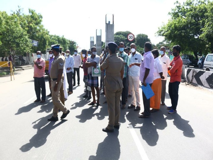 கோவையில் ரெம்டெசிவிர் விற்பனை நிறுத்தம்; நோயாளிகளின் உறவினர்கள் சாலை மறியல்