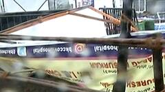 TAUKTAE : तोक्ते चक्रीवादळाचा BKC जम्बो लसीकरण केंद्राला वादळाचा फटका, लसीकरण केंद्राचं मोठं नुकसान