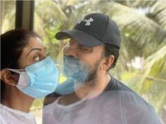 कोरोना के दौर में कैसे होता है प्यार, एक्ट्रेस शिल्पा शेट्टी ने पति राज कुंद्रा के साथ ये तस्वीर पोस्ट कर बताया