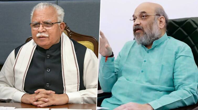 Haryana CM Manohar Lal Khattar meets Home Minister Amit Shah discusses Corona and farmers protest Shah meets Khattar: ਸੀਐਮ ਖੱਟਰ ਨੇ ਕੀਤੀ ਸ਼ਾਹ ਨਾਲ ਮੁਲਾਕਾਤ, ਕਿਸਾਨ ਅੰਦੋਲਨ ਸਮੇਤ ਇਨ੍ਹਾਂ ਮੁੱਦਿਆਂ 'ਤੇ ਹੋਈ ਚਰਚਾ