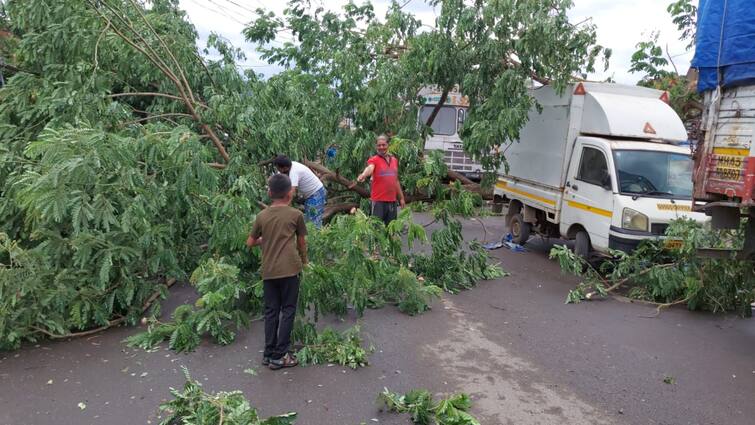 Like Mumbai, Thane was hit hard by cyclone tauktae Cyclone tauktae | मुंबईप्रमाणे ठाणे शहरालाही तोक्ते चक्रीवादळाचा मोठा फटका