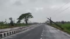 Surat:ઓલપાડમાં વાવાઝોડાના પગલે વરસ્યો ધોધમાર વરસાદ,વીજપોલ થયા જમીનદોસ્ત