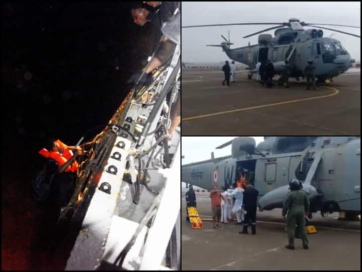 Cyclone Tauktae Gujarat Maharashtra Indian Navy Search Op 125 Missing Barge P305 Sinks Off Bombay High Cyclone Tauktae: Indian Navy Intensifies Search Op As Over 125 Missing After Barge P305 Sinks Off Bombay High