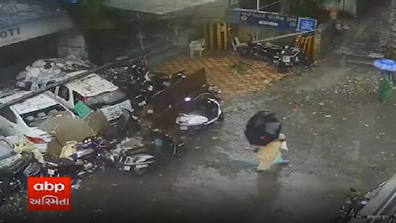 Cyclone Tauktae: મુંબઇમાં વિશાળ ઝાડ નીચે કચડાતા સહેજમાં બચી મહિલા, જુઓ CCTV