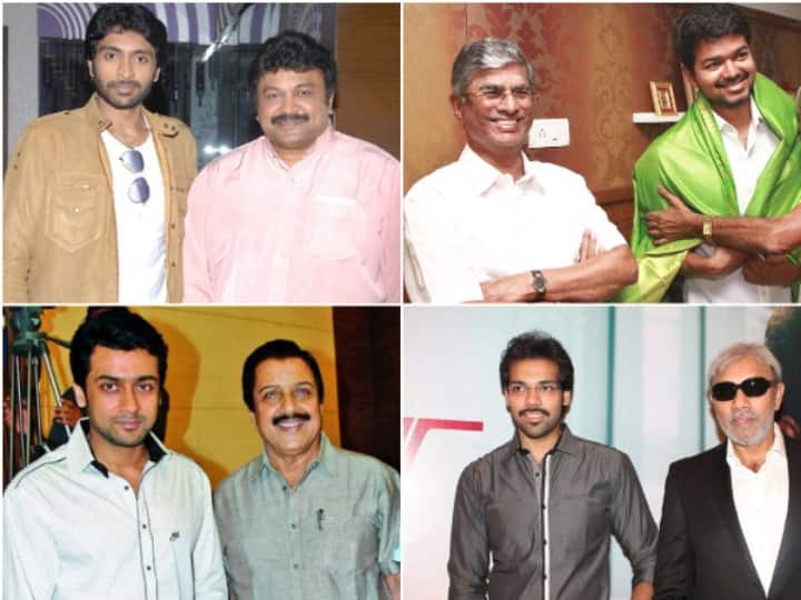 Actor Father son duo to have acted in South Indian films வாரிசு அரசியல் தெரியும்... வாரிசு நடிகர்கள் தெரியுமா? இதோ அந்த டாப் 10!