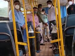 कर्नाटकात देशातील पहिली मोबाईल ऑक्सिजन बस, कोरोना रुग्णांना मोठा दिलासा