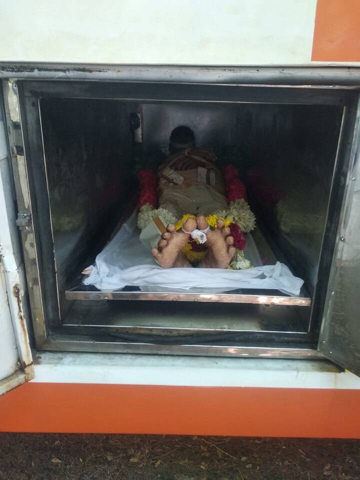 இறுதியாக கி.ரா.உடல்!