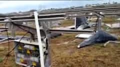 તૌકતે વાવાઝોડાના કારણે ઉનામાં સોલાર પ્લાન્ટ થયો તબાહ, દૂર દૂર સુધી ઉડી પેનલો,જુઓ વીડિયો