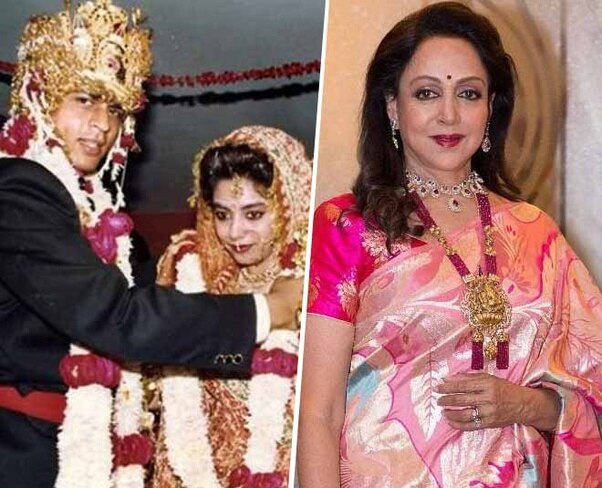 Shah Rukh Khan And Gauri First Wedding Night Was Ruined By Hema Malini Star  Wife Left Teary Eyed | In Pics: इस हीरोइन के कारण तबाह हो गई थी शाहरुख-गौरी  की सुहागरात,