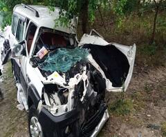 उन्नाव में भीषण हादसा, तेज रफ्तार SUV ने दो बाइक और साइकिल को मारी टक्कर, 5 की मौत