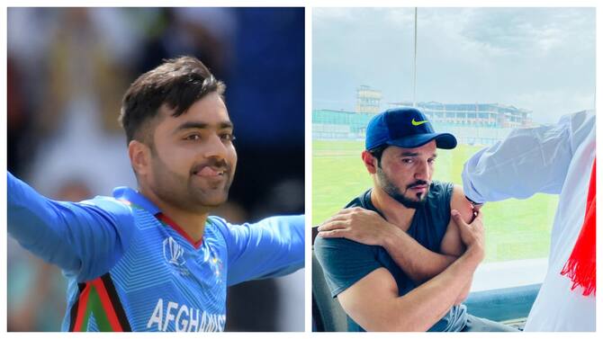 Rashid Khan Jokes As Nabi Gets Fever After Vaccination, Check Out This Fun  Afghan Banter