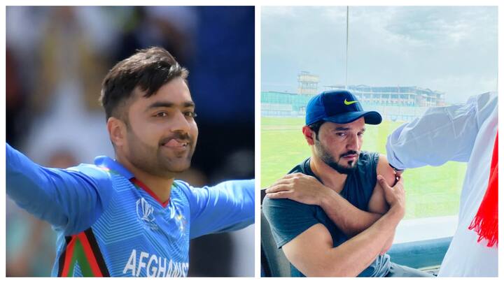 Rashid Khan Jokes As Nabi Gets Fever After Vaccination, Check Out This Fun Afghan Banter Checkout Afghan Cricketers Rashid Khan And Gulbadin Naib’s Twitter Banter Over Latter Developing Fever Vaccination