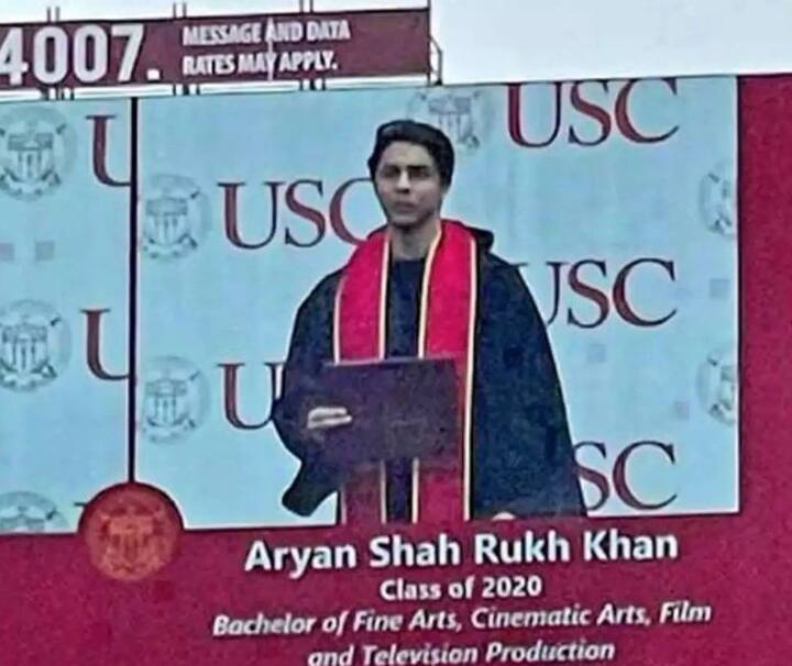 अब आर्यन की ये तस्वीर कुछ ऐसा ही बयां भी कर रही हैं. आर्यन ने बेचुलर ऑफ फाइन आर्ट्स, सिनेमेटिक आर्ट्स, फिल्म एंड टेलीविजन प्रोडक्शन किया है.