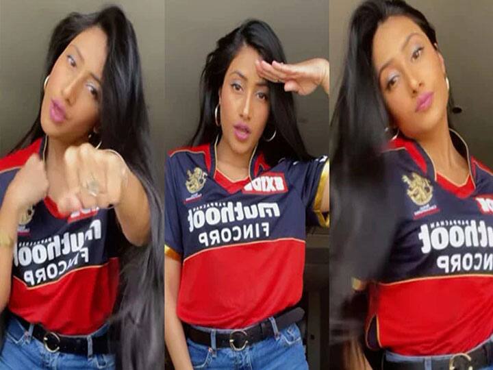 Dhanashree Verma ने RCB की टी-शर्ट पहनकर किया ‘She Make It Clap’ पर डांस, देखें Video