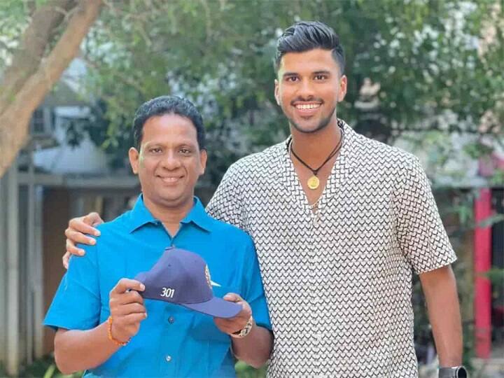 Washington sundar father decided to stay in different house since washington ipl 2021 return Washington sundar father: வேறு வீட்டில் தங்க முடிவெடுத்த வாஷிங்டன் சுந்தரின் தந்தை