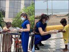 'Good Job': B-Town Celebs & Fans Laud Urvashi Rautela For Distributing Food To People Affected By Cyclone Tauktae
