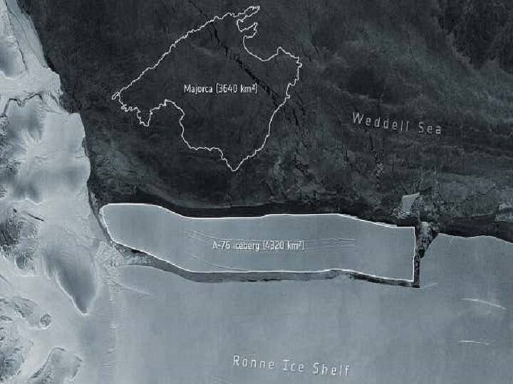 World's largest iceberg has just broken off an Antarctic ice shelf Largest Iceberg A-76 | அண்டார்டிகாவில் இருந்து உடைபட்ட உலகின் மிகப்பெரிய பனிப்பாறை.. இனி என்னாகும்?