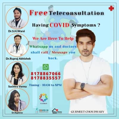 Gurmeet Choudhary Joins Free Tele-Consultation Initiative For Covid-19 Patients Actor Gurmeet Choudhary Joins Free Tele-Consultation Initiative For Covid-19 Patients