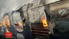 Vadodara માં મેમુ ટ્રેનના ત્રણ ડબ્બામાં બળીને ખાખ, કોઇ જાનહાનિ નહીં, જુઓ વીડિયો