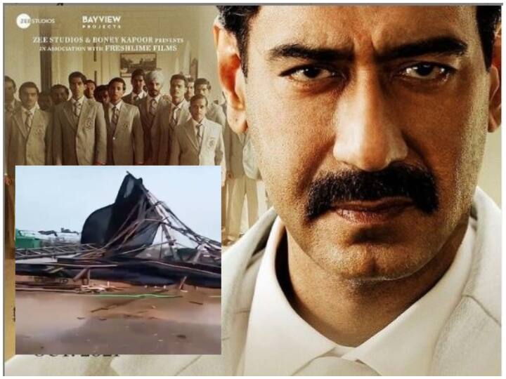 Ajay Devgn’s Maidaan Movie Sets Destroyed Due To Cyclone Tauktae; See Video Ajay Devgn’s Maidaan Movie Sets Destroyed Due To Cyclone Tauktae; See Video