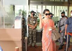 ਕੋਰੋਨਾ ਨੂੰ ਮਾਤ ਦੇਣ ਮਗਰੋਂ ਅੱਜ ਏਅਰਪੋਰਟ 'ਤੇ ਨਜ਼ਰ ਆਈ ਕੰਗਨਾ ਰਣੌਤ, ਸਾੜੀ ਲੁਕ 'ਚ ਦਿਖਿਆ ਰੌਇਲ ਰੂਪ, ਦੇਖੋ ਤਸਵੀਰਾਂ