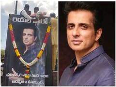 सोनू सूद के पोस्टर पर आंध्र प्रदेश के फैंस ने चढ़ाया दूध, एक्टर ने दिया ये रिएक्शन, देखें वीडियो