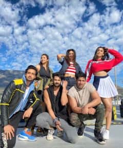 IN PICS: Khatron Ke Khiladi 11’s Sourabh Raaj Jain’s FAN MOMENT With Shweta Tiwari In Cape Town