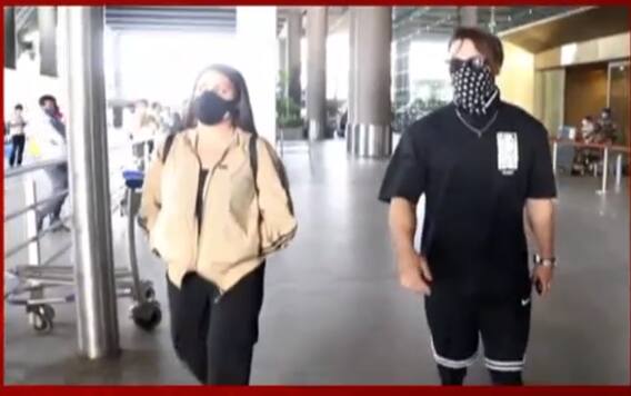 ਮੁੰਬਈ ਏਰਪੋਰਟ 'ਤੇ ਆਸਿਮ ਹਿਮਾਂਸ਼ੀ ਇਕੱਠੇ ਹੋਏ ਸਪਾਟ