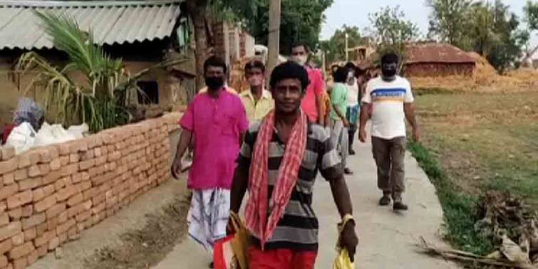 BJP supporters of Mayureswar, who fled home after election return after TMC initiative West Bengal Election: ময়ূরেশ্বরের ভোটের পর ঘরছাড়া বিজেপি সমর্থক পরিবারকে ঘরে ফেরাল তৃণমূল