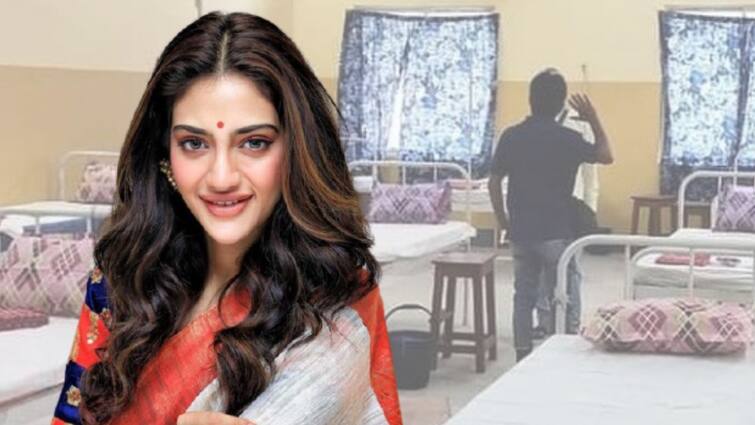 Actress Nusrat Jahan launched free Safe Home  for Covid19 patients with mild symptoms Nusrat Jahan on Covid19: নুসরতের উদ্যোগে পলিটেকনিক কলেজে খোলা হল সেফ হোম ও কমিউনিটি কিচেন