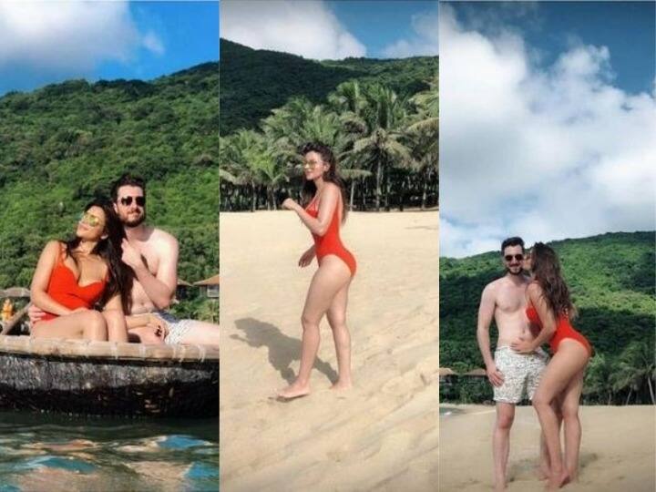 एक्ट्रेस शमा सिकंदर की फैन-फॉलोइंग अच्छी-खासी है, यही वजह है कि शमा की तस्वीरें अक्सर सोशल मीडिया ट्रेंडिंग्स में रहती हैं. हाल ही में उन्होंने पति के साथ तस्वीरें शेयर की हैं.