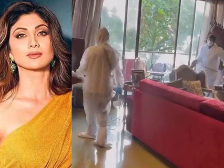 Shilpa Shetty family recover from corona actress does sanitization her residence शिल्पा शेट्टी का परिवार कोरोना से हुआ रिकवर, एक्ट्रेस ने पूरे घर करवाया सेनिटाइज