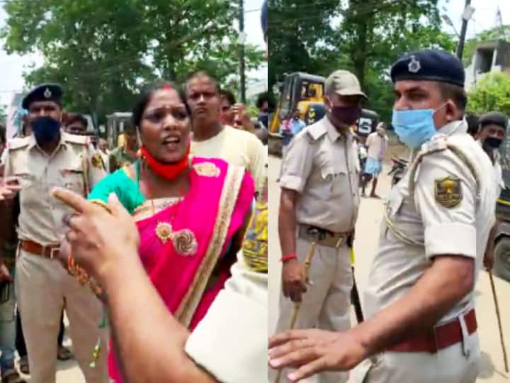 Police beat up the auto driver in patna city area men woman and many children were injured ann बिहारः पटना पुलिस ने दिखाई ‘दबंगई’, ऑटो को बीच सड़क पर पलटा; महिला और पुरुष समेत कई बच्चे घायल