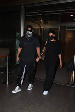 एयरपोर्ट पर एक पल के लिए भी Ranveer Singh ने नहीं छोड़ा Deepika Padukone का हाथ, कुछ इस अंदाज में हुए स्पॉट