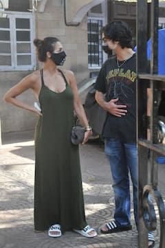 IN PICS | Malaika Arora Slays In A Green Maxi Dress As She Gets Clicked With Son Arhaan Khan In Mumbai