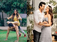 पत्नी को पीठ पर बैठाकर Sanket Bhosale ने मारे पुशअप्स, कुछ इस अंदाज में Sugandha Mishra को किया बर्थडे विश