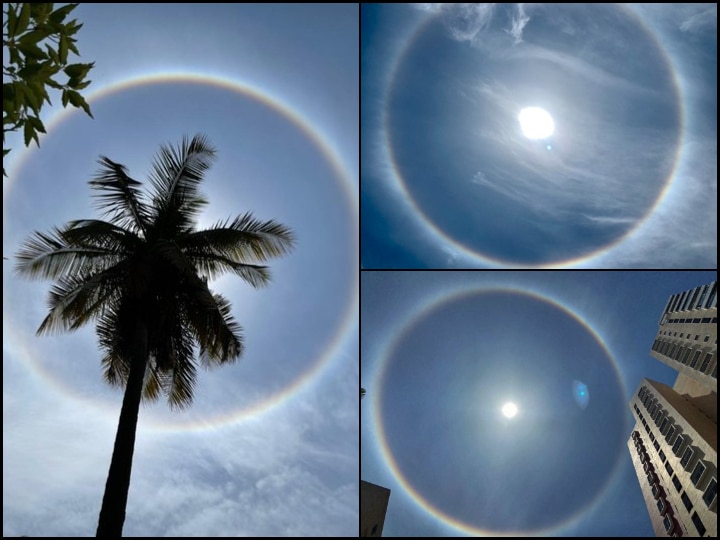 Sun Halo Unique Scenes Witnessed By Bengaluru Today Photo Viral What Is Sun  Halo