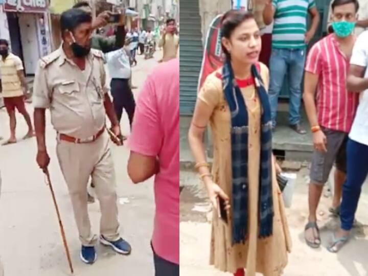 girl was buying jewellery in during lockdown in khagaria after caught by police she did high voltage drama ann बिहारः लॉकडाउन में युवती खरीद रही थी ज्वेलरी, पुलिस ने पकड़ा तो बीच सड़क पर हाई वोल्टेज ड्रामा शुरू  