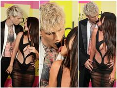 Billboard Music Awards 2021: Megan Fox KISSES Machine Gun Kelly’s Black Tongue In Ultra-Revealing Cutout Gown On Red Carpet!