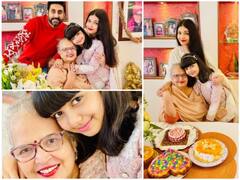 PICS: Aishwarya Rai Celebrates Mother’s 70th Birthday With Cakes, Flowers & Family- Hubby Abhishek Bachchan & Daughter Aaradhya
