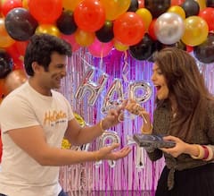 IN PICS | Sugandha Mishra Celebrates Her First Birthday Post Marriage With Husband Sanket Bhosale