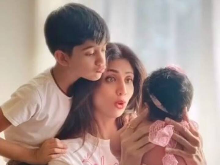 Brothers Day Shilpa Shetty Shares Video Of Viaan Samisha Bonding WATCH | Shilpa Shetty Gives Sneak Peek Of Viaan And Samisha Bonding In An Adorable Video