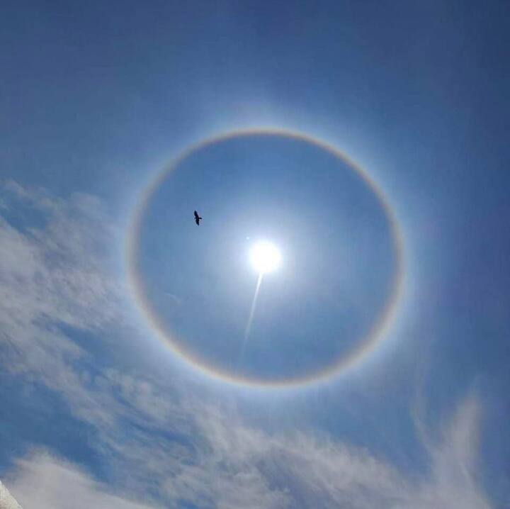 Sun Halo Unique Scenes Witnessed By Bengaluru Today Photo Viral What Is Sun  Halo