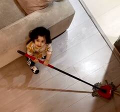 ਗਿੱਪੀ ਗਰੇਵਾਲ ਨੇ ਛੋਟੇ ਬੇਟੇ ਗੁਰਬਾਜ਼ ਤੋਂ ਕਰਾਈ ਘਰ ਦੀ ਸਫਾਈ, ਵੀਡੀਓ ਵਾਇਰਲ