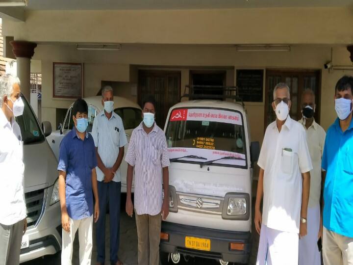 Communist Party office turned into corona prevention help center கொரோனா தொற்றுத்தடுப்பு உதவி மையமாக மாறிய கட்சி அலுவலகம்