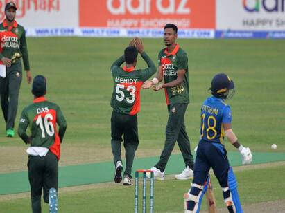 Bangladesh beat Sri Lanka in the first ODI in Dhaka முதல் ஒருநாள் போட்டி இலங்கையை வீழ்த்தியது வங்கதேசம்!