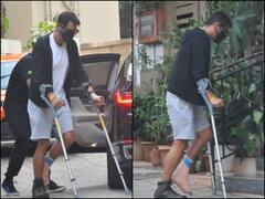 PICS: Arjun Rampal Spotted With Crutches Following Leg Injury, Actor's Fans Pray For His Speedy Recovery