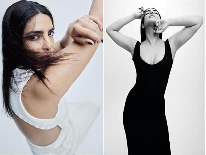 प्रियंका चोपड़ा ने अपने इंस्टाग्राम पर जो तस्वीरें शेयर की है उनमें वो ब्लैक एंड व्हाइट शेड में नजर आ रही हैं. उनके लुक्स की बात करें तो इस बार उनके आउटफिट पर ज्यादा जोर दिया गया है जबकि मेकअप और ज्वैलरी को काफी सिंपल रखा गया है. (फोटो - इंस्टाग्राम)