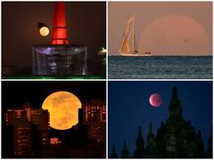 Chandra Grahan 2021: तस्वीरों में देखिए दुनिया भर में लगे चंद्र ग्रहण का खूबसूरत नजारा